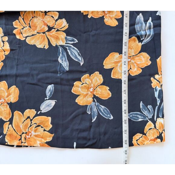 NWT Anthro Paper Crown Primrose Wide Leg Floral Pleated Pants in Blue & Yellow 8 - Picture 11 of 12